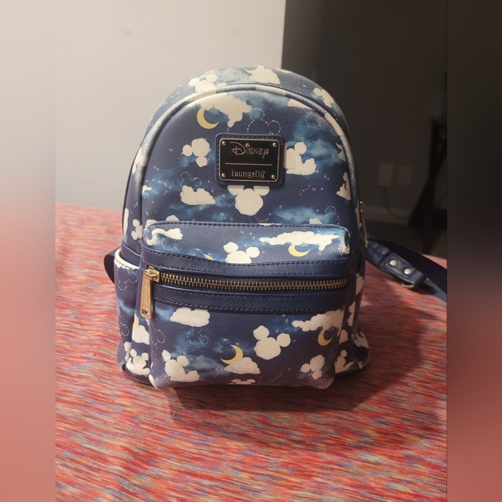 Loungefly Blue Cloud Mini Backpack